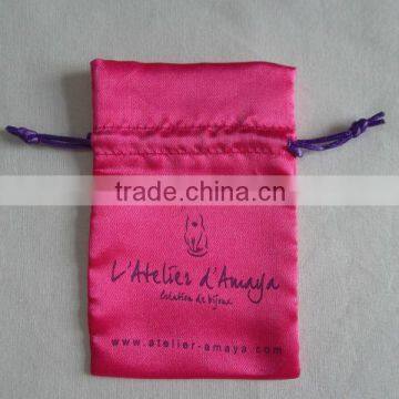 Rose Custom Satin Gift Packing Bag Wholesale