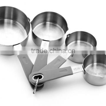 Hot sale passed FDA or LFGB stainless steel 50ml measuring cup