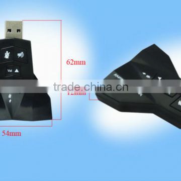 Audio Sound Card Adapter USB 2.0 7.1 Channel 3D