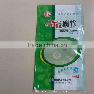 Food Plastic Packaging Bags for dried bean curd