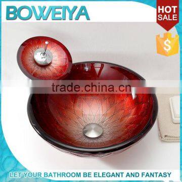 High Level Ladies Brown European Style Lotus Bathroom Sink