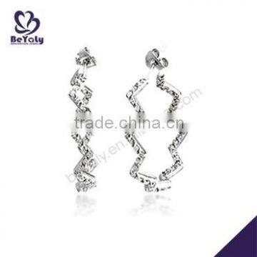 hot sale high quality sterling silver rhinestone women fashion earring