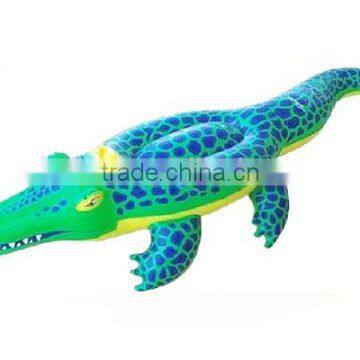 Inflatable Grinning Crocodile Alligator Pool Float Lilo Ride On Toy