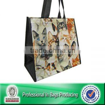 Eco-friendly matt coated woven polypropylene reusable market bags