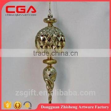 Hanging Christmas Bauble Glass Icicle for Christmas Tree Decorarion Supplies X'mas Accessories photo-3