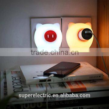 Professional design fashional cheap wall plug in night light eco-friendly cute night lamps