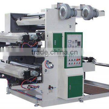 YT-2600 Two Colors Plastic film roll to roll label printing machine