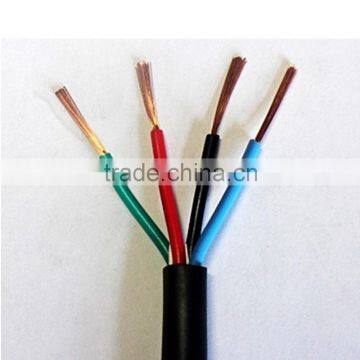 450/750V PVC sheathed pvc insulated 4 core 4mm pvc cable