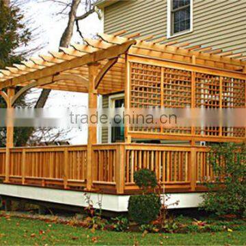 recycled backyard outside hollow composite wood decking wpc decking plastic pergola