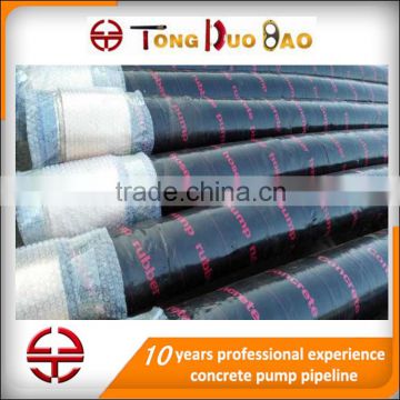 D125 steel reinforced end hose used for trailer pump