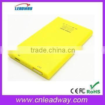Customized logo 2200mah polymer credit card power bank
