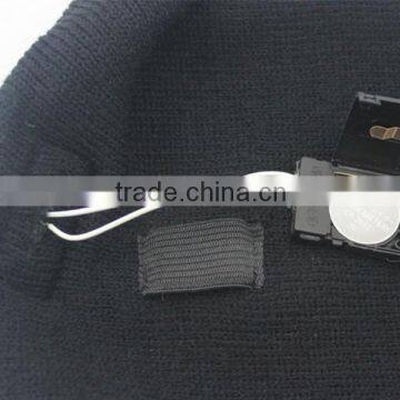 Unisex Gender and Knitted Pattern High Quality Led Beanie Hat With Led Light photo-5