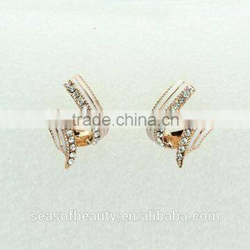 hot sale ear piercing stud gold fashionable design ear studs