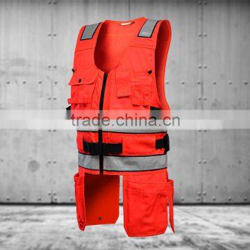 2015 hot selling EN20471 hi-vis tool vest