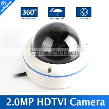 Fisheye HDTVI Camera 180/360 Degree 2.0MP Panaramic HDTVI Camera Outdoor 1080P Lens CCTV