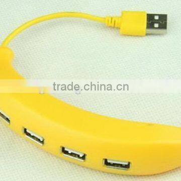 Wholesale Lovely Fruits 4 Port Usb Hub With Banana Shape