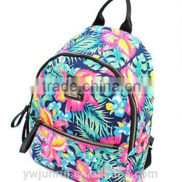 Popular beautiful flower backpack bag for girl