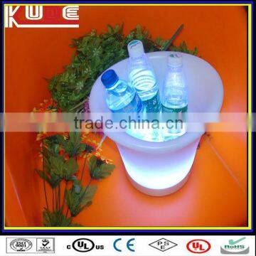 LED Luminous color changing plastic champagne new designe ice bucket/plastic cheap ice bucket