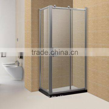Aluminum Frame Sliding Opening Corner Shower Enclosure photo-3