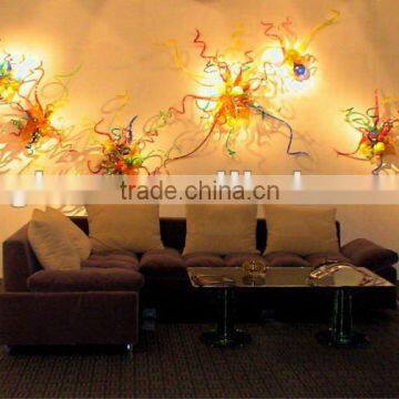2014 hot sale modern art blown glass wall lighting xo-42 and Art Deco Wall Fixture lighting