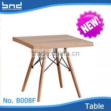 New design modern wooden square teapoy table B009F