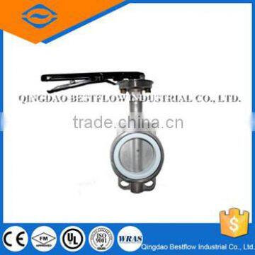 Manual Drive Stainless Steel Wafer type Butterfly Valve