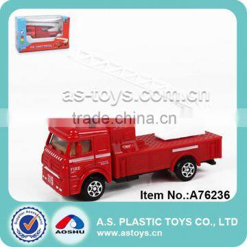 Super quality best selling 1:72 Free wheel die cast fire truck