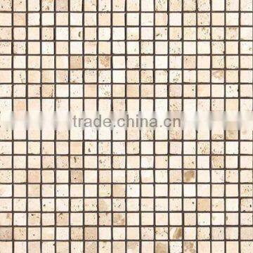 Travertine stone mosaic wall tile