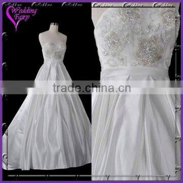 TOP SELLING!!! OEM Factory Custom Design gathered bust wedding dress