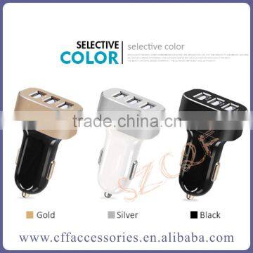 For iPhone Car Charger Electric 3 USB Portable Car Battery Charger