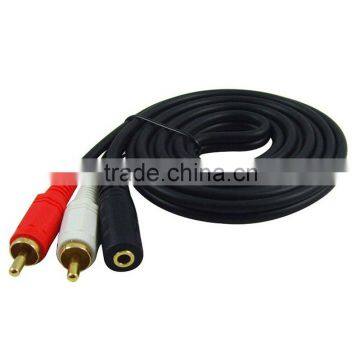 Choseal Q-374 3.5mm Female to AV RCA Audio Adapter Cable for IPod / MP3 / MP4 Cable 1.5m photo-3