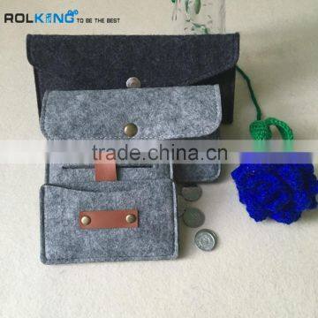 2016 Alibaba Express Exquisite High-Capacity Lady Felt Wallet