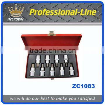 9pcs 1/2"dr bits socket set