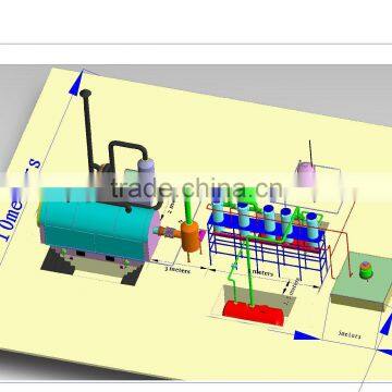 condensors cooling system about tire pyrolysis machine
