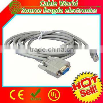 RS 232 to RJ45 cable DB 9 to RJ45 data cable male to male