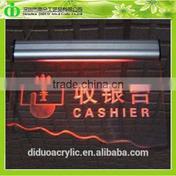 DDB-0049 Trade Assurance Shenzhen Factory Wholesale SGS Test Hanging Led Cashier Sign