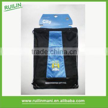 Football Club Mesh Polyester Drawstring Bag