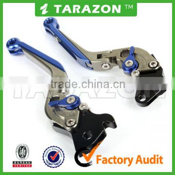 Motorcycle accessories cnc adjustable extendable folding brake clutch lever China FZ16