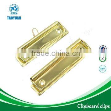 High quality Golden clipboard clip, metal wire clipboard clips
