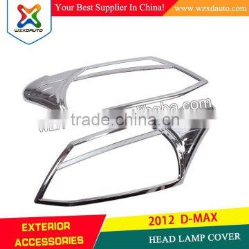 2012 D-Max ABS Chrome Car Head Lamp Cover