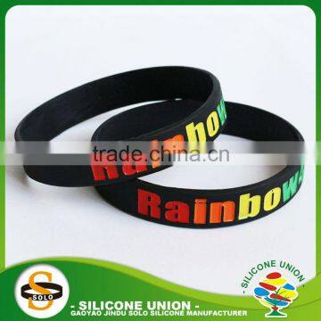 cheap price custom silicone bracelet color silicone wristbands