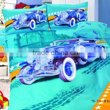 good quality 100% cotton carton bed sheet Children Kids bedding set
