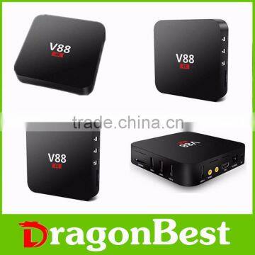 2016 Top Selling Amlogic S905 quad core Android 5.1 V88 RK3229 1G 8G TV Box