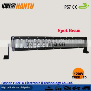 two rows curved led light bar spot beam /120w 3D rejection cup led driving light bar/Model:HT-19120 3D