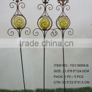 Garden solar sign stake