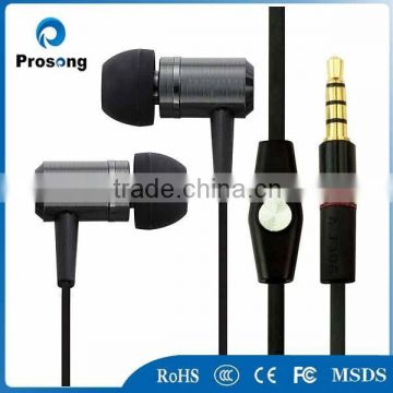 Classic Black color OEM earphone With Stereo Mic earphone