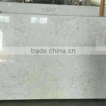 marble look carrara white quartz stone slab artificial countertop