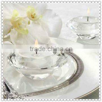 Crystal Diamond Clear Candle Holder For Wedding Romantic Celebration