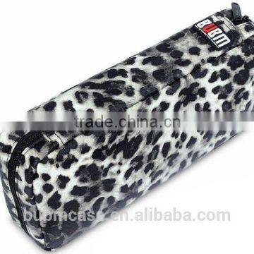 Fashion 64 Capacity Snow Leopard Grain PU Leather Cover CD DVD Bag CD DVD Storage Bag Car Disc Case