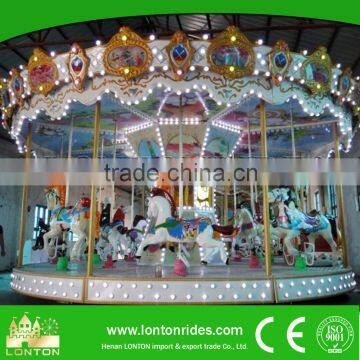 Outdoor Park Game Children Fairground Rides Carousel Horse